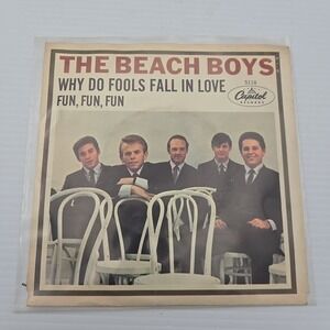 The Beach Boys 1964 Capitol 45rpm "Fun, Fun, Fun" / "Why Do Fools Fall In‎ Love"